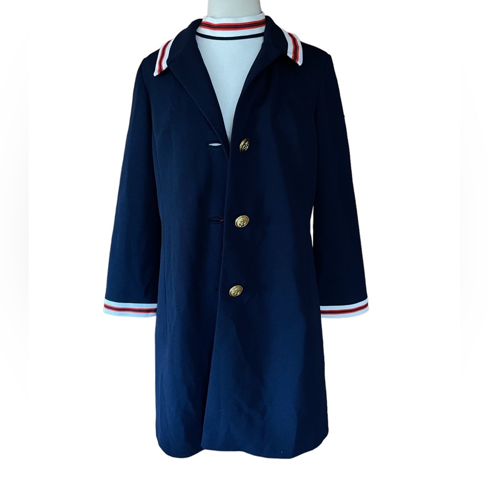 1970s R&K Knit Nautical Sheath Dress &‎ Matching Jacket